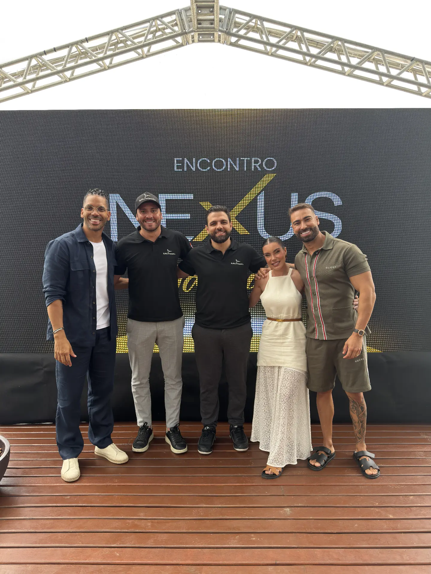 Filipe Mello com participantes do Encontro Nexus